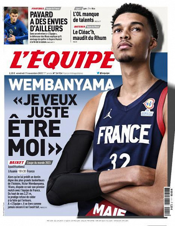 L'equipe - 11 Novembre 2022