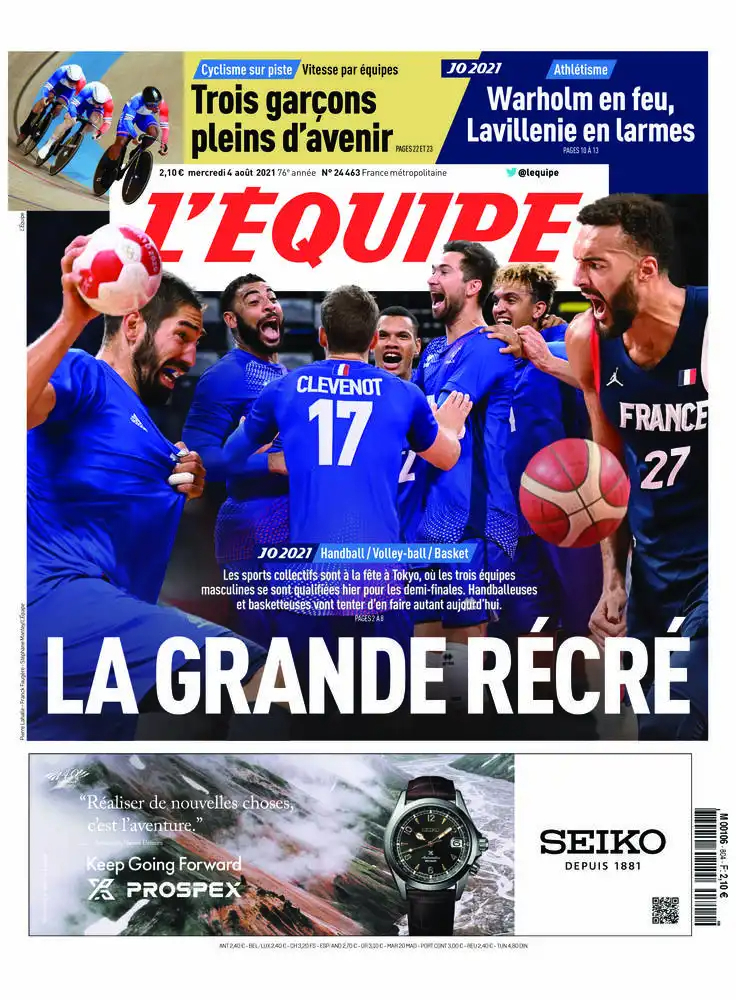 L'equipe du 04 Aout 2021