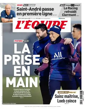 L'equipe du 04 Janvier 2021