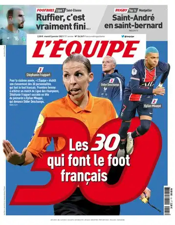 L'equipe du 05 Janvier 2021