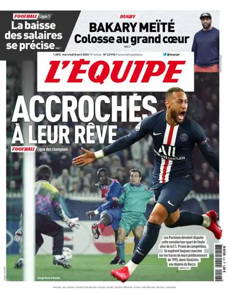 L'equipe du 08 Avril 2020