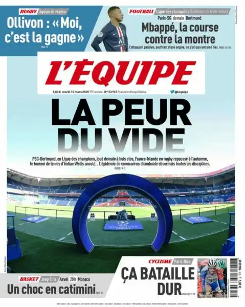 L'equipe du 10 Mars 2020