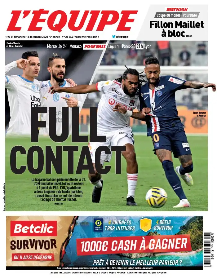 L'equipe du 13 Decembre 2020