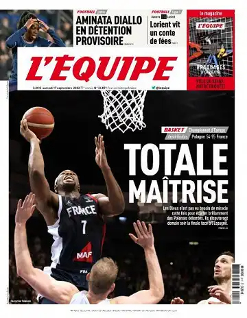 L'equipe du 17 Septembre 2022