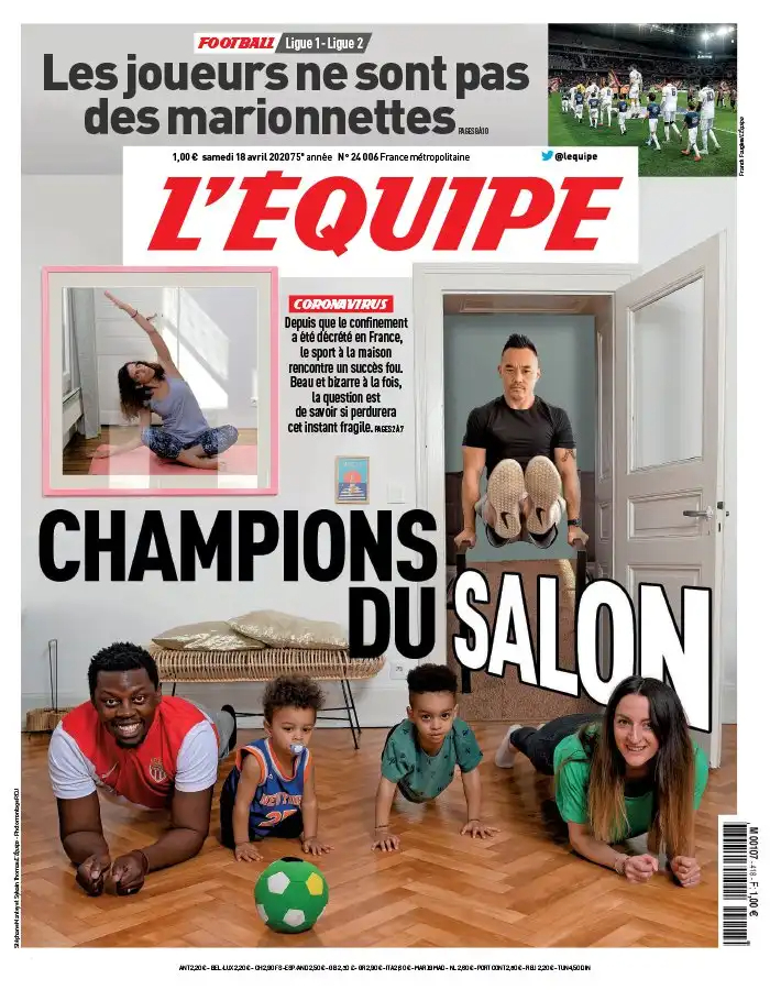 L'equipe du 18 Avril 2020