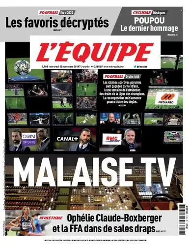 L'equipe du 20 Novembre 2019