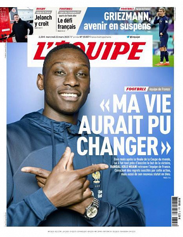 L'equipe du 22 Mars 2023