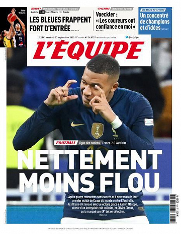 L'equipe du 23 Septembre 2022