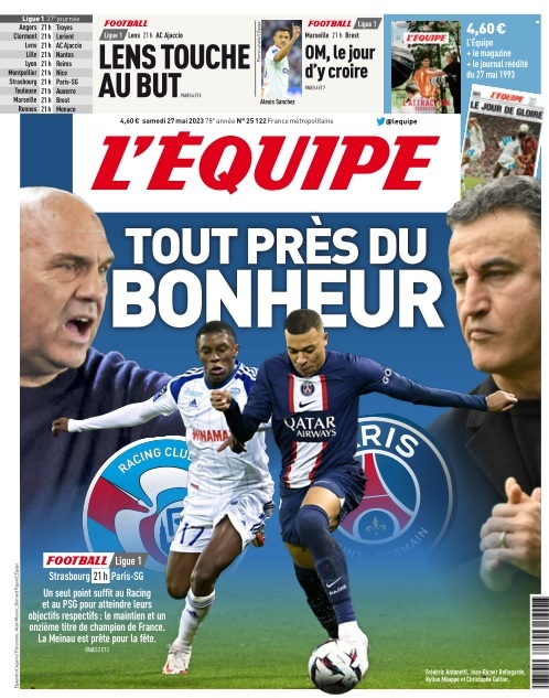 L'equipe du 27 Mai 2023