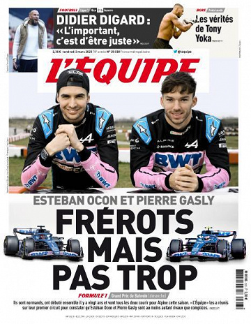 L'equipe du 3 Mars 2023