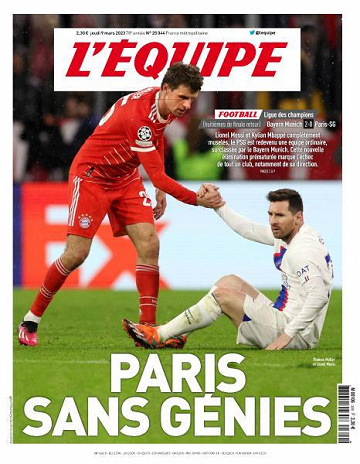 L'equipe du 9 Mars 2023