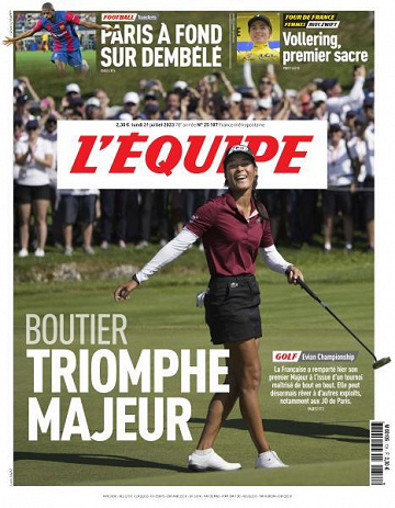 L'equipe du Lundi 31 Juillet 2023