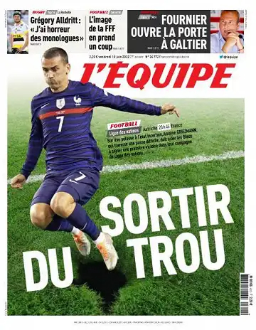 L'equipe du Vendredi 10 Juin 2022