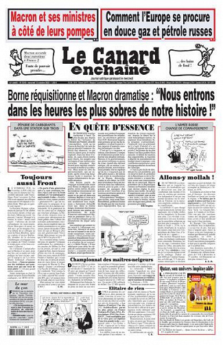 Le Canard Enchaîné - 12 Octobre 2022