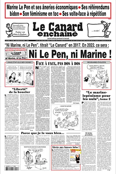 Le Canard Enchaîné - 20 Avril 2022