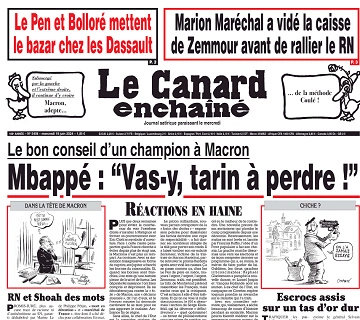 Le Canard Enchaîné du 19 juin