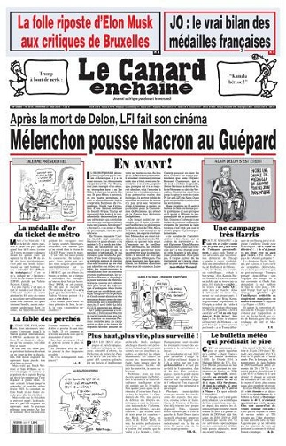 Le Canard enchaîné du 21 Août FRENCH PDF 2024