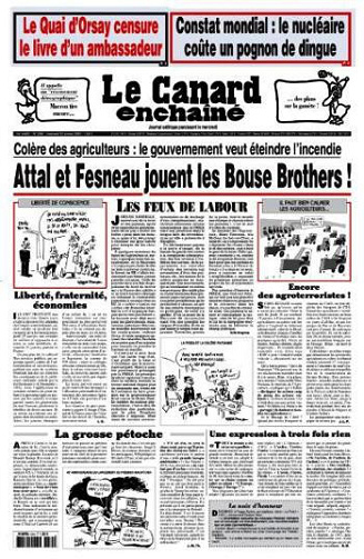 Le Canard enchaîné du 24 Janvier 2024