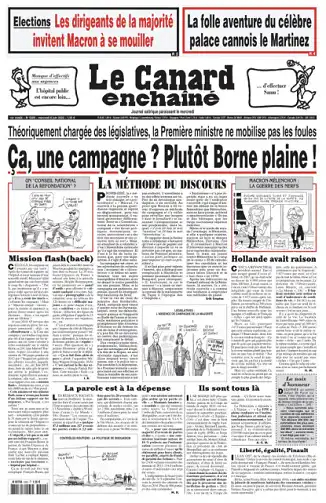 Le Canard Enchaîné du Mercredi 8 Juin 2022