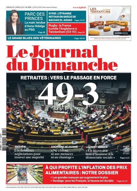 Le Journal du 12 Mars 2023