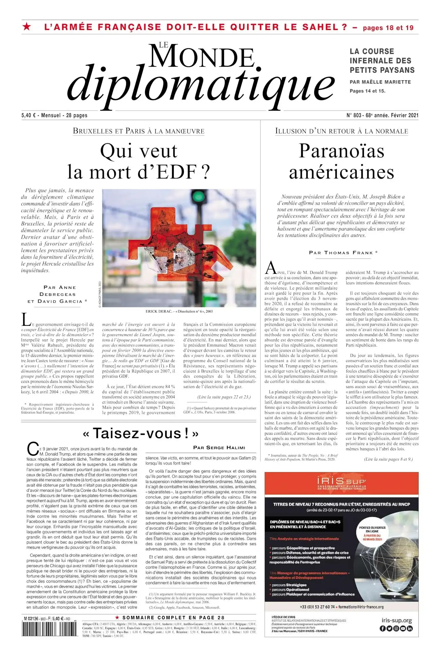 Le Monde Diplomatique N 806 - Mai 2021