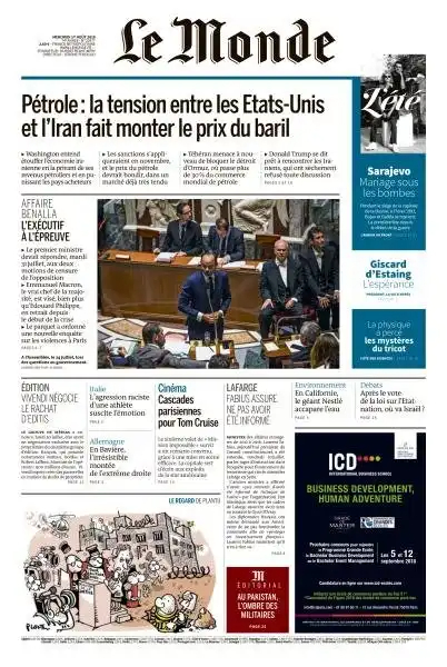 Le Monde du 01 décembre 2019