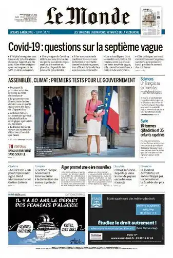 Le Monde du 06 Juillet 2022