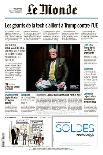 Le Monde du 09 Janvier FRENCH PDF 2025