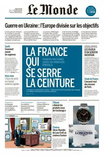 Le Monde du 09 Juin 2022