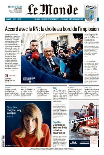 Le Monde du 13 Juin