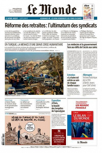 Le Monde du 14 février 2023