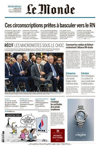 Le Monde du 18 Juin