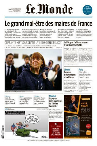 Le Monde du 21 Novembre FRENCH PDF 2024