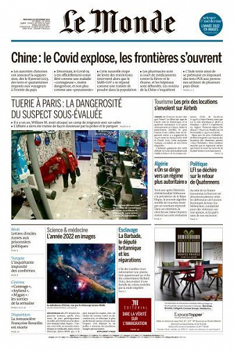 Le Monde du 28 Décembre 2022