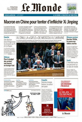 Le Monde du 5 Avril 2023