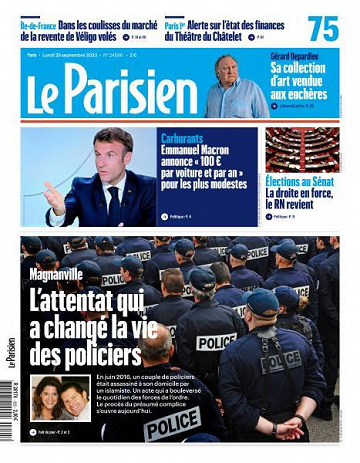 Le Parisien - 25 Septembre 2023