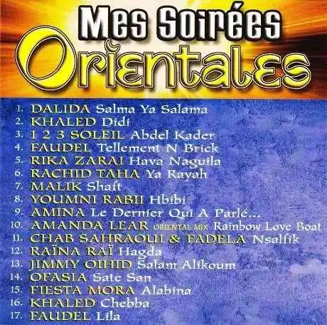 Mes soirées Orientales 2001